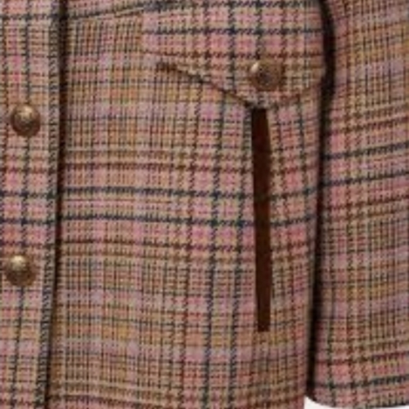 Pink and Brown Tweed coat - Picture 2 of 3